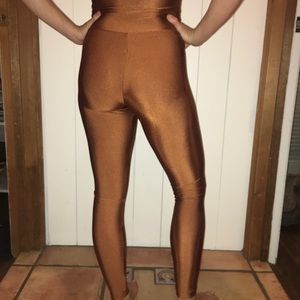 Copper shimmer leggings